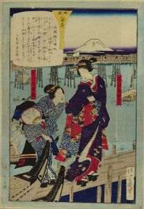 YOSHIIKU/*/Ryogkku hakkei/* (Eight views of Ryogoku), eight sheets, completeのサムネール