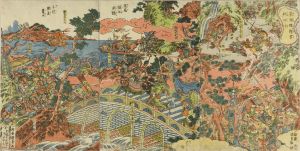 KUNISADA/Scene of */Sangokushi/* (Romance of the three kingdoms), triptychのサムネール