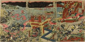 SHUNTEI/Battle of Ichinotani, triptychのサムネール