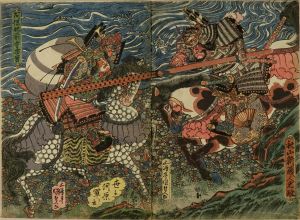 KUNISADA/Akiyama Mitsumasa and Aho Tadanori, diptychのサムネール