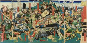 SADAHIDE/Toyotomi Hideyoshi and his retainers, triptychのサムネール