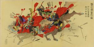 ROSETSU/Bout between Taira no Shigemori and Minamoto no Yoshihira, triptychのサムネール