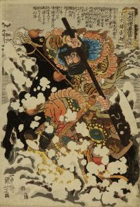 KUNIYOSHI/Kyusempo Sakucho (Suo Chao), from */Tsuzoku Suikoden goketsu hyakuhachinin no hitori/* (One-hundred and eight heroes of the popularized Suikoden)のサムネール