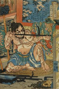 KUNIYOSHI/Kinsen hyoshi Toryu (Tang Long), from */Tsuzoku suikoden goketsu hyakuhachinin no hitori/* (One-hundred and eight heroes of the popularized Suikoden)のサムネール