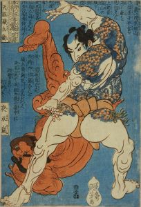KUNIYOSHI/Tengan Isobei, from */Honcho Suikoden goketsu hachihyakunin no hitori/* (One-hundred and eight heroes of Japanese Suikoden)のサムネール