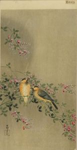 OHARA KOSON/Varied Tits on Japanese Clover, with */Ita oroshi/* (First printing) stickerのサムネール