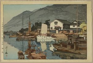 YOSHIDA HIROSHI/*/Setonaikai, Tomo no minato / Harbor of Tomomoura/*, from */Setonaikai shu dai ni/* (Inland Sea -Second series), signed in brush and in pencil, with */jizuri/* sealのサムネール