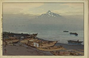 YOSHIDA HIROSHI/*/Hokkai hasei, Rishiri yama / Peaceful Riishiri, Hokkaido/*, signed in brush and in pencil, with */jizuri/* sealのサムネール