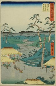 HIROSHIGE/Hodogaya, from */Gojusan tsugi meisho zue/* (Pictures of famous places of the fifty-three stations), (the 'Upright' Tokaido)のサムネール