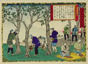 HIROSHIGE III/Lacquer tapping, Mikawa Province, from */Dai Nippon bussan zue/* (Pictures of famous products of Japan)のサムネール