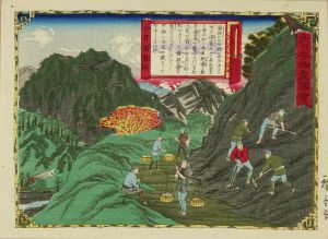 HIROSHIGE III/Scouring sand, Iga Province, from */Dai Nippon bussan zue/* (Pictures of famous products of Japan)のサムネール
