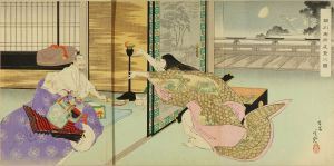 TOSHIHIDE/Scene of the night attack at Horikawa Mansion, triptychのサムネール