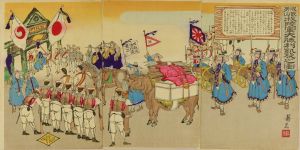 静光/成歓牙山我陸軍大勝利凱旋之図のサムネール