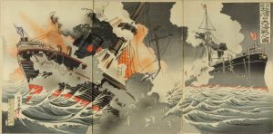 呂雪/日露旅順口黄大海戦戦之図のサムネール